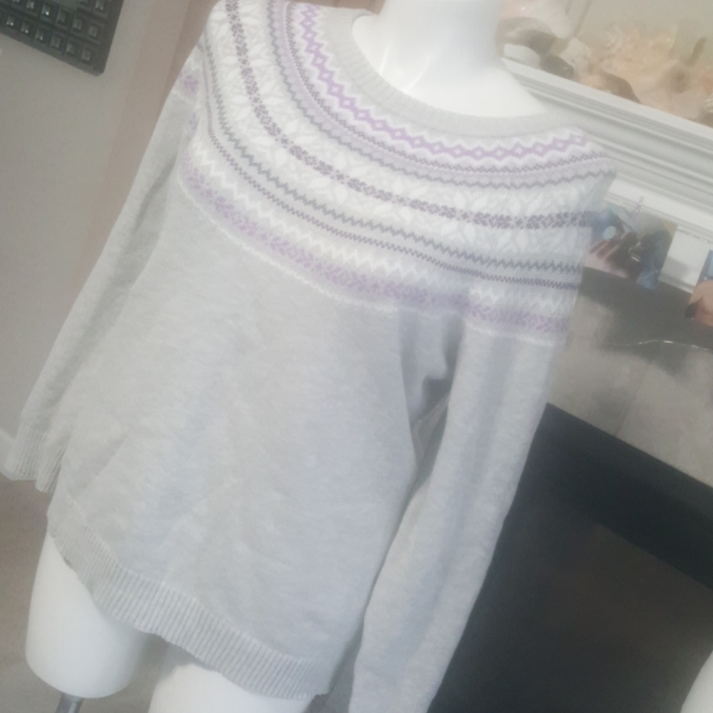 Croft&Barrow. Print sweater. XXL